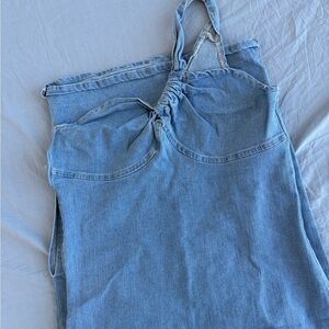 Blue Denim Women's  bodycon sexy dress